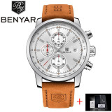BENYAR Fashion Chronograph Sport Mens Watches Top Brand Luxury Quartz Watch Reloj Hombre 2017 Clock Male hour relogio Masculino
