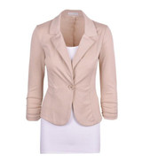 Benedict Women Slim Blazer Feminino Coat Fashion Casual Elegant Jacket One Button Brand Ladies Blazers Work Wear Casaco Feminino