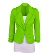 Benedict Women Slim Blazer Feminino Coat Fashion Casual Elegant Jacket One Button Brand Ladies Blazers Work Wear Casaco Feminino