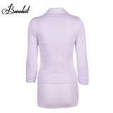 Benedict Women Slim Blazer Feminino Coat Fashion Casual Elegant Jacket One Button Brand Ladies Blazers Work Wear Casaco Feminino