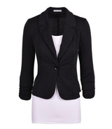 Benedict Women Slim Blazer Feminino Coat Fashion Casual Elegant Jacket One Button Brand Ladies Blazers Work Wear Casaco Feminino