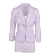 Benedict Women Slim Blazer Feminino Coat Fashion Casual Elegant Jacket One Button Brand Ladies Blazers Work Wear Casaco Feminino