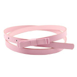 Belt CHAMSGEND New Fashion Dow Candy Thin Women Pu Leather Casual Belt Cummerbund For Girl Fashion WillBeen Feb27 Drop Shipping