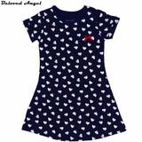 Beloved Angel 1 - 13 Year Girls Dresses New Clothes 100% Cotton Summer Kids Frocks Fashion Style Princess Dress Children Clothes
