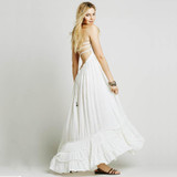 BellFlower Summer Dress Women Bohemian Sleeveless People Sexy Boho Dresses  Blackless Party Hippie Bandage Beach Dress Vestidos