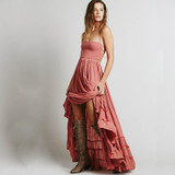BellFlower Summer Dress Women Bohemian Sleeveless People Sexy Boho Dresses  Blackless Party Hippie Bandage Beach Dress Vestidos