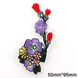 Embroidery CuteMushroom DreamCup Patches For Clothing Sea Summer Style Iron On Patches Punk Motif Applique DIY Accessory Clothes