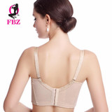 Embroidery big size bra adjustable sexy beaded flounced  cotton bras 34 36 38 40 B C cup intimate lingerie