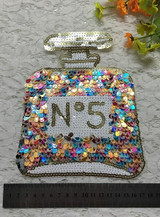 Embroidered patches for clothing Color Perfume badge applique sequins patch diy accessories Label patchwork free shipping