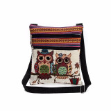 Embroidered Owl Tote Bags Women Shoulder Bag Handbags Postman Package LFY116