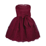 Embroidered Newborn Baby Girl Christening Dress Ball Gown Pageant Wedding Dresses Infantil Little Girls 1st Birthday Party Dress