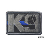 Emboridery Patch K9 ASK TO PET SERVICE DOG Tactical 3D Army Morale Patch Emblem Military Embroidered Patches Badge For Clothing