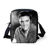 ELVISWORDS Cartoon Elvis Presley Shoulder Bag 3d Singer Character Children Students School Bags Set Kids Satchels Bookbag Gifts