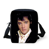 ELVISWORDS Cartoon Elvis Presley Shoulder Bag 3d Singer Character Children Students School Bags Set Kids Satchels Bookbag Gifts