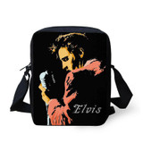 ELVISWORDS Cartoon Elvis Presley Shoulder Bag 3d Singer Character Children Students School Bags Set Kids Satchels Bookbag Gifts