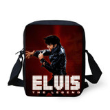 ELVISWORDS Cartoon Elvis Presley Shoulder Bag 3d Singer Character Children Students School Bags Set Kids Satchels Bookbag Gifts