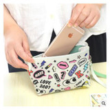 Elvasek free shipping fashion women cosmetic cases travel handbags large capacity wash bags make up cosmetic case LS7336
