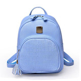 Elvasek 2017 women backpacks fashion ladies travel bags pu leather backpack small style shopping bag student's school backpacks