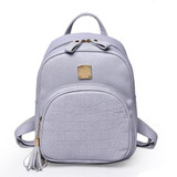 Elvasek 2017 women backpacks fashion ladies travel bags pu leather backpack small style shopping bag student's school backpacks