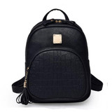 Elvasek 2017 women backpacks fashion ladies travel bags pu leather backpack small style shopping bag student's school backpacks