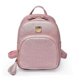 Elvasek 2017 women backpacks fashion ladies travel bags pu leather backpack small style shopping bag student's school backpacks