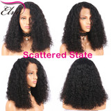 Elva Hair Curly 360 Lace Frontal Wig Pre Plucked Hairline Short Human Hair Bob Wigs For Black Women Brazilian Remy Hair Lace Wig