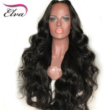 Elva Hair Full Lace Human Hair Wigs For Black Women Body Wave Wigs Pre Plucked Hairline 10-26inches Brazilian Remy Hair Wigs