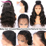 Elva Hair 250% Density 360 Lace Frontal Wig Pre Plucked Natural Hairline Body Wave Brazilian Remy Human Hair Wig For Black Women