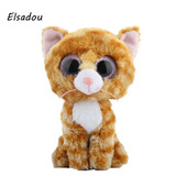 Elsadou Ty Beanie Boos Stuffed &amp; Plush Animals Yellow cat Toy Doll