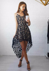 ELSVIOS 2017 Women Sexy V neck Strap Sleeveless Dress Hook Flower Hollow Out Summer Dress Fashion Lace Dress ELSVIOS 2017 Women Sexy V neck Strap Sleeveless Dress Hook Flower Hollow Out Summer Dress Fashion Lace Dress