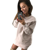 ELSVIOS 2017 Autumn Winter Warm Hoodies Women Sweatshirts Casual Solid Long Sleeve Loose Hoody Tops Pullover Sweatshirts Femme