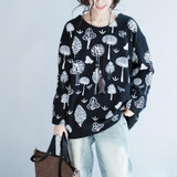 elseisle Women Hoodie Sweatshirt Harajuku Brand New Autumn Print Long Sleeve Casual Tracksuit Large Size Printed Hoodie Japanese