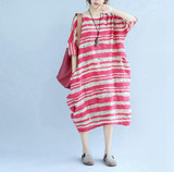 elseisle Striped Dress Plus Size New Korean Fashion Summer Style Stripe Dress For Ladies Women Summer Dress 2017 Wave Stripes
