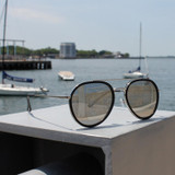 Jase New York Stark Sunglasses Metal Based Frame & UV in Silver
