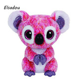 Elsadou Ty Beanie Boos Stuffed &amp; Plush Animals Pink Koala Toy Doll