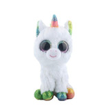 Elsadou Ty Beanie Boos Stuffed &amp; Plush Animals Colorful White Unicorn Toy Doll