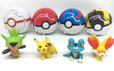 Elsadou Pokeball Go Toys Pocket Monster Pikachu Action Figure Toy Doll