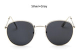ELOT Fashion Brand Designer Retro Men Rose Gold Round Sunglasses Women Metal Frame Vintage Mirror Driving Sun Glasses for Female