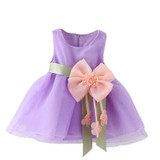 Girls dress summer dress Toddler Baby Girls Soild Flower Belt Dress Layered Tulle Tutu Dress Clothes with high quality AP19