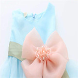 Girls dress summer dress Toddler Baby Girls Soild Flower Belt Dress Layered Tulle Tutu Dress Clothes with high quality AP19