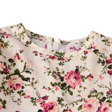 Girls Dress Long Sleeve Lovely Floral Print Long Sleeve Flower Kids Dress Baby Girl Clothes Princess Dresses 2-7Y