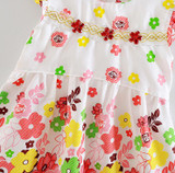 girls dress fashion girls print clothes Baby sleeveless kids clothes girl party dresses new infant baby clothes