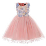 Girls Dress 3D Flower Children Wedding Party Ball Gown Butterfly Baby Girl Prom Dresses Princess Kids Birthday Frocks for Girl