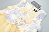 Girls Dress 3D Flower Children Wedding Party Ball Gown Butterfly Baby Girl Prom Dresses Princess Kids Birthday Frocks for Girl