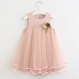 Girls Dress 2018 Brand Kids Clothes Butterfly Sleeve Letter T-shirt+Floral Voile Dress 2Pcs for Clothing Sets Children Dress