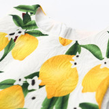 Girls Dress 2017 Summer Girls Dresses Kids Clothes Cotton Lemon Floral Print Wedding Dress Girl Vetement Fille