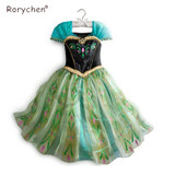Girls Dress 2017 Summer Baby Princess Dress Elsa Anna Lace Children Clothing Dresses Party Wedding Cosplay Costume Kids Vestidos