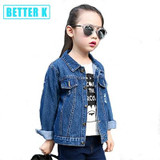 Girls Denim Jackets And Coats for girls Fashion Children Outwear jean jacket for girls Clothes Spring Autumn Kids Denim Coats