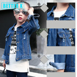 Girls Denim Jackets And Coats for girls Fashion Children Outwear jean jacket for girls Clothes Spring Autumn Kids Denim Coats