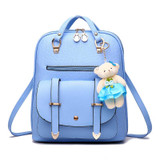 Girls Cute Leather Backpacks Fashion School Bags For Girl Shoulder Bag Summer Candy Colors Backpack